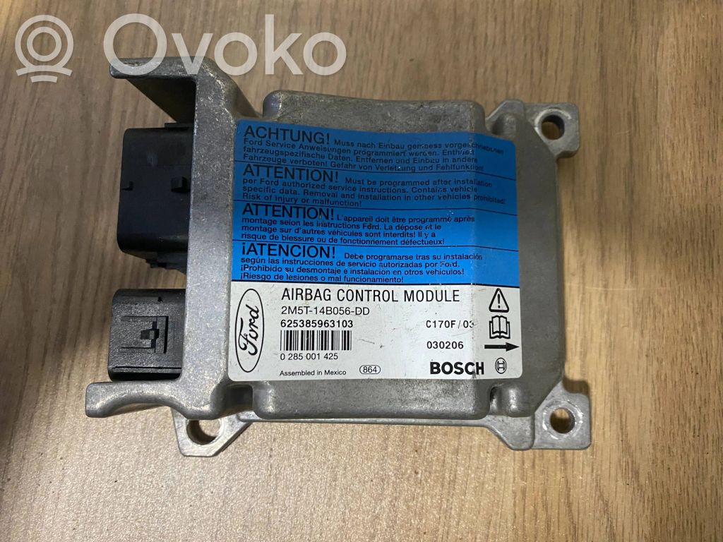 Airbag control unit/module   2M5T14B056DD,625385963103,0285001425