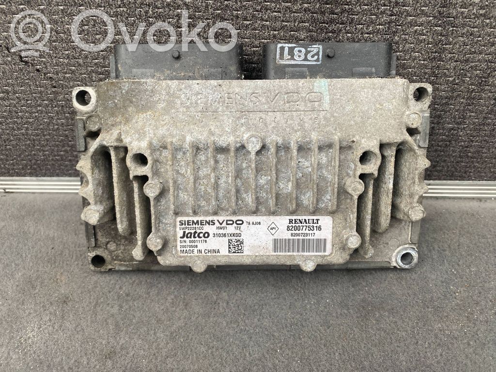 Gearbox control unit/module   8200775316,820723117,310361XKOD,5WP22281CC