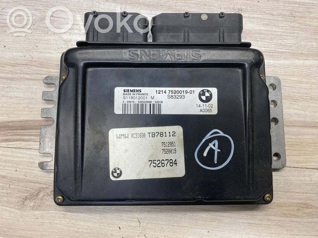 Engine control unit/module   S118012001M,S118012001,7526784,7520019