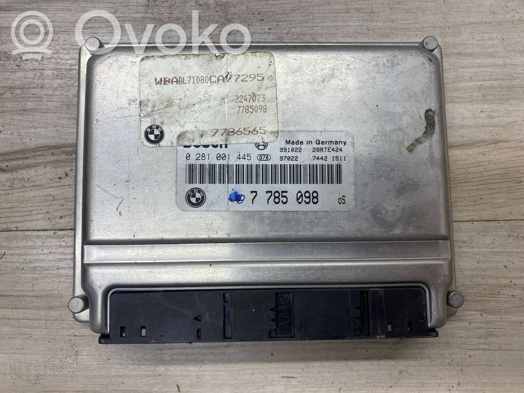 Unidad de control/módulo del motor   7785098,0281001445,7786565