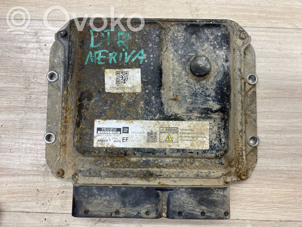 Opel Meriva A Centralina/modulo motore ECU 