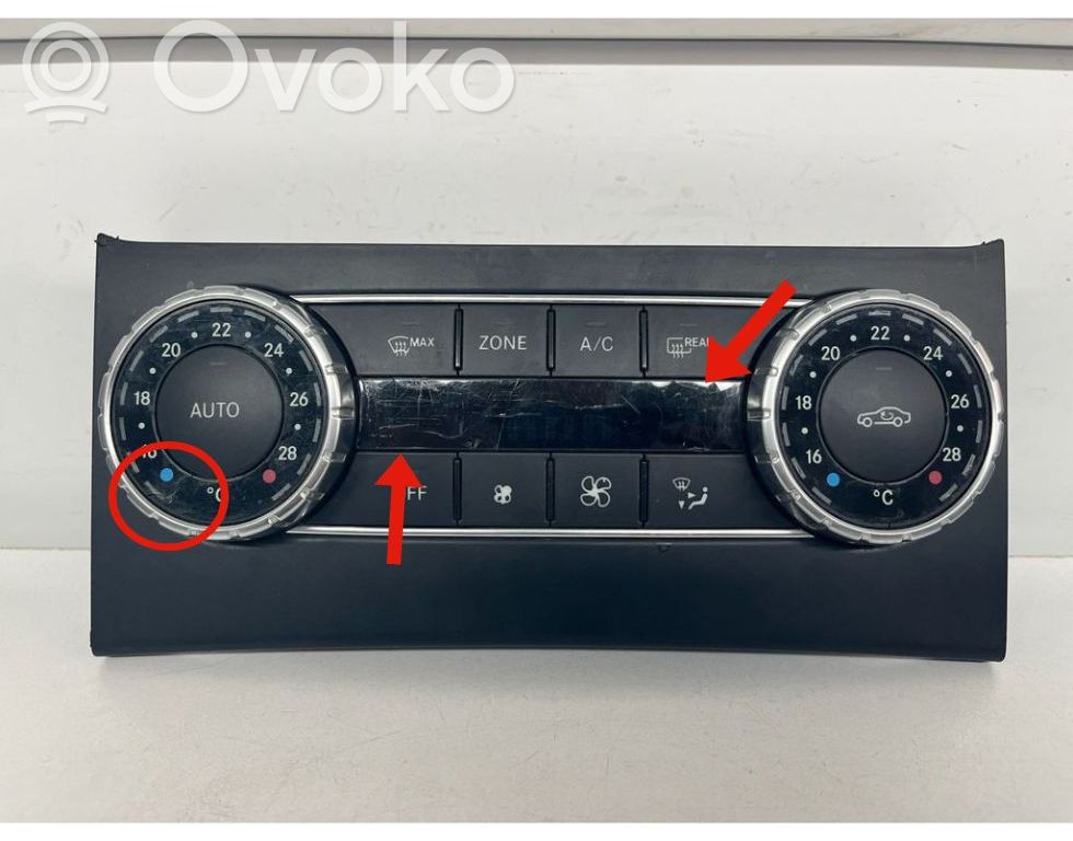 Mercedes-Benz C W204 Panel klimatyzacji 