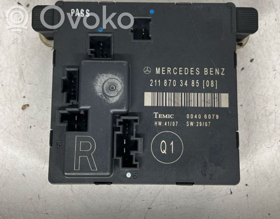 Mercedes-Benz E W211 Unité de commande module de porte 