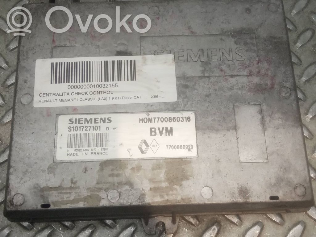 Renault Megane I Door central lock control unit/module 