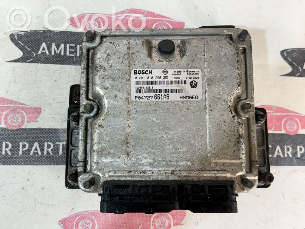 Engine control unit/module   P04727661AB,0281010290,28SA5083