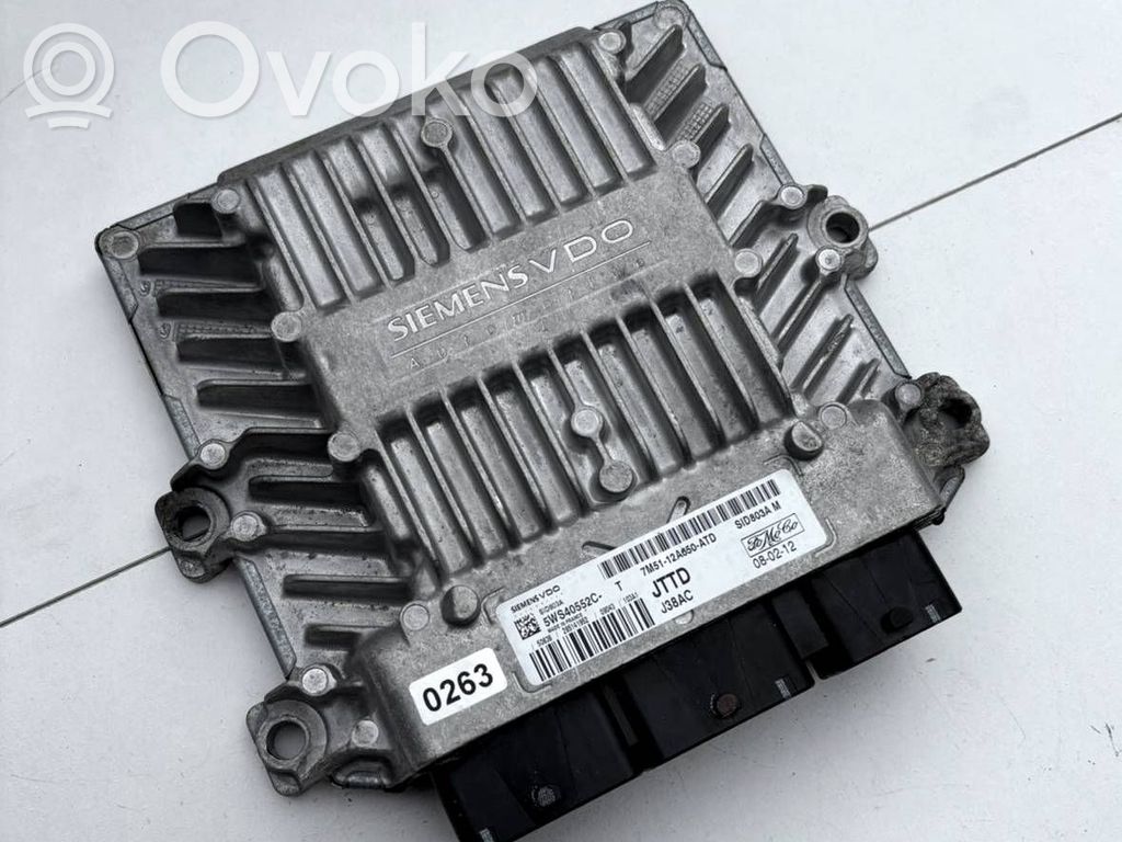 Engine control unit/module   7M5112A650ATD,5WS40552C