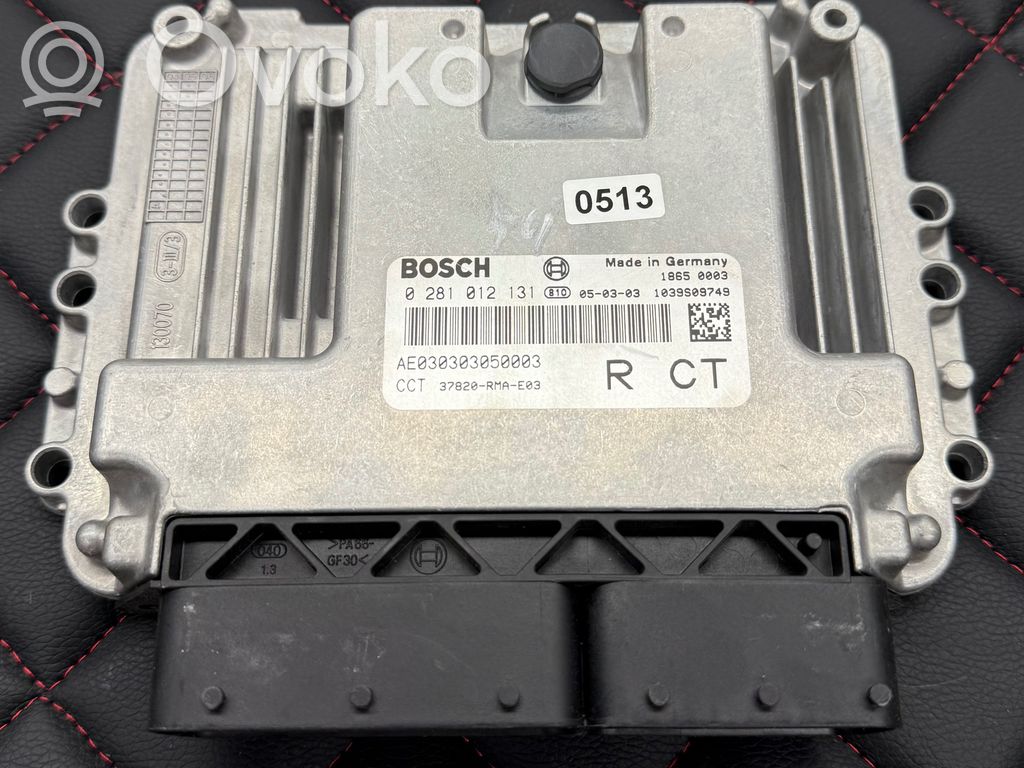 Engine control unit/module   0281012131,1039S09749,37820RMAE03