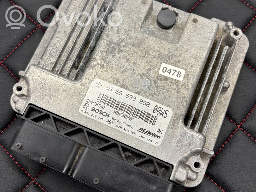 Engine control unit/module   55593982,55579447,0281019797