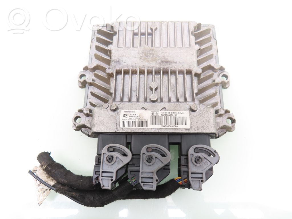 Engine control unit/module   5WS40285CT,SW9660300280,HW9653451880,5WS40285CT,HW9653451880,SW9660300280