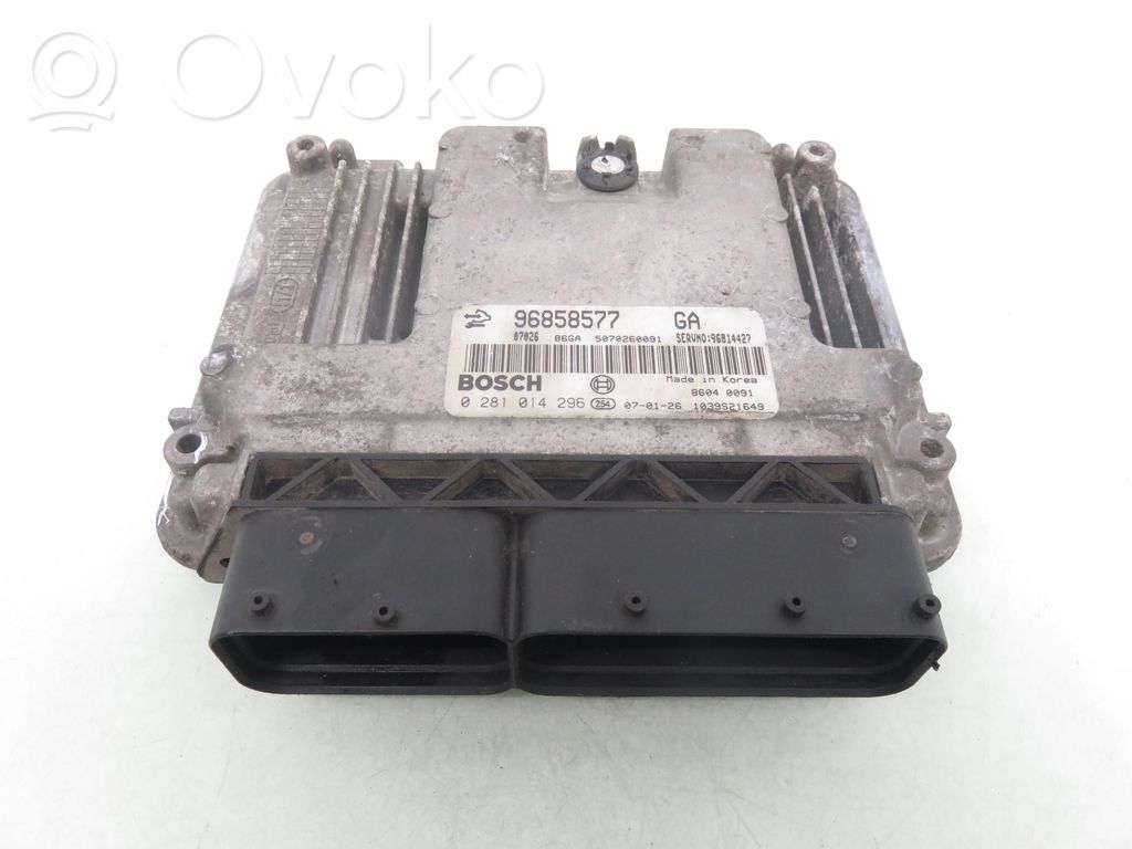 Engine control unit/module   0281014296,96858577,0281014296,96858577