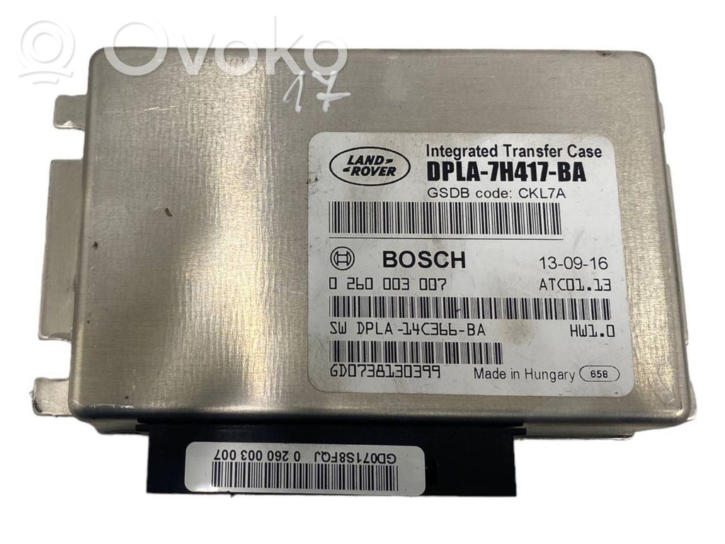 Land Rover Range Rover L405 Transfer box differential control unit 