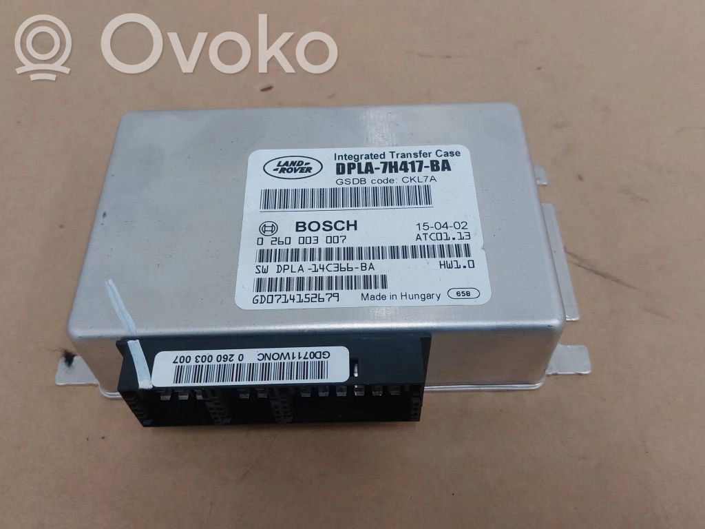 Land Rover Range Rover L405 Transfer box differential control unit 