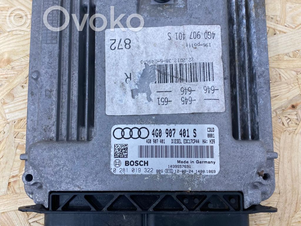 Audi A7 S7 4G Engine control unit/module 