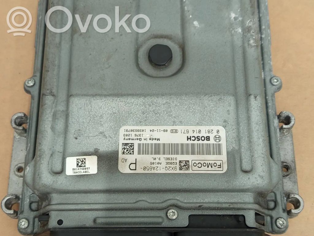 Engine control unit/module   9X2Q12A650,13761203,1039S30791,0281014671,A0105,EQ9GE