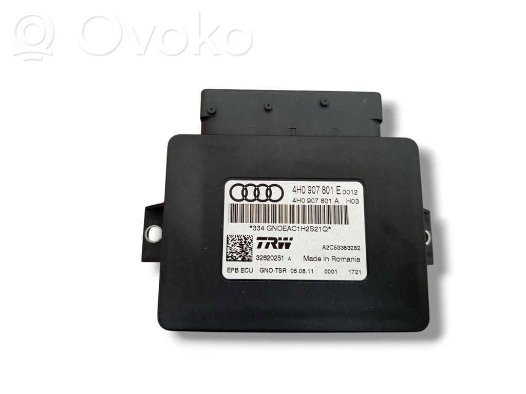 Audi A6 S6 C7 4G Module de commande de frein à main 