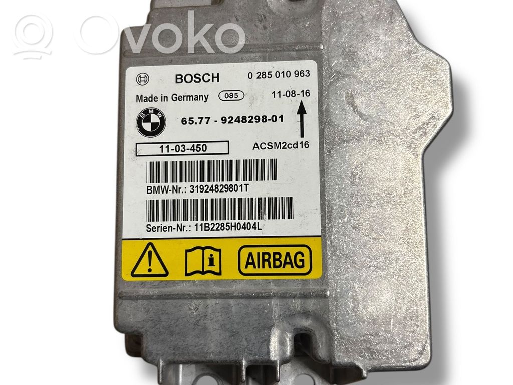 Airbag control unit/module   0285010963,6577924829801,ACSM2CD16,1103450,11B2285H0404L,31924829801T