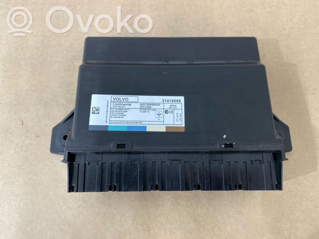 Keyless (KESSY) go control unit/module   31419588,DCUGA,A2C38688000
