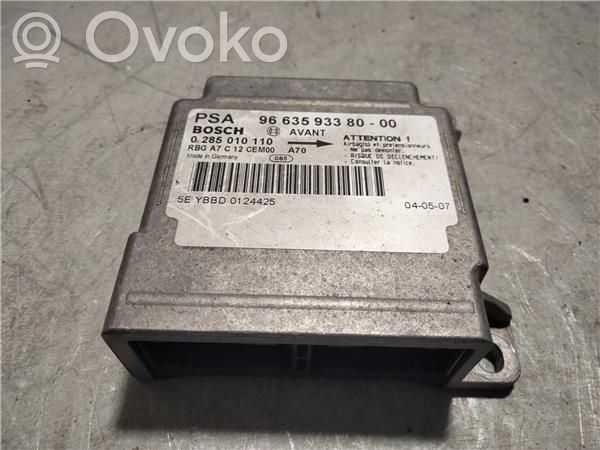 Peugeot 207 Airbag control unit/module 