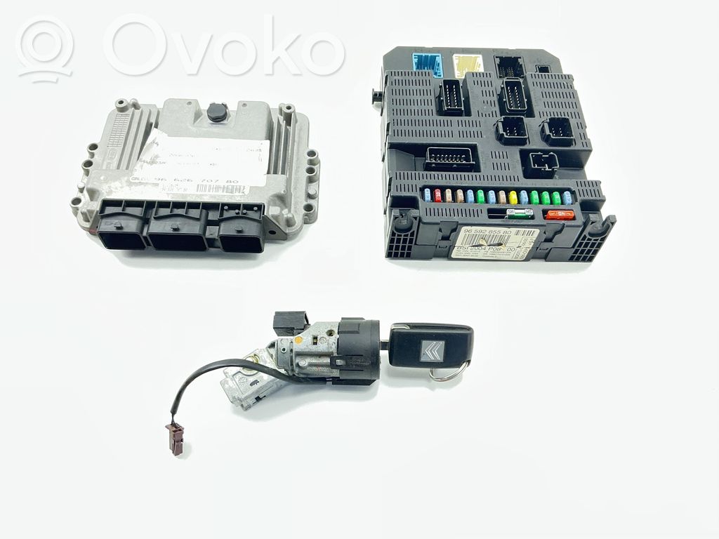 Citroen C4 I Engine ECU kit and lock set 