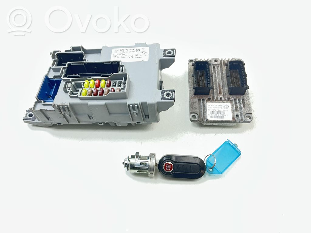 Fiat Panda III Engine ECU kit and lock set 