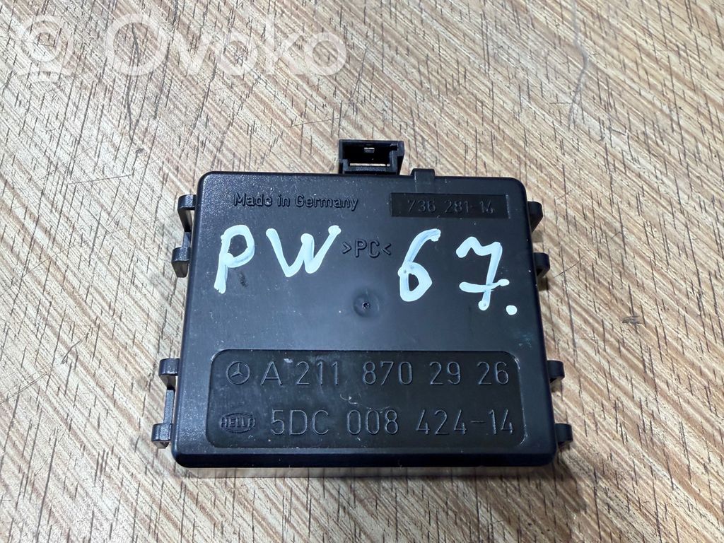 Mercedes-Benz E W211 Sensor de lluvia 