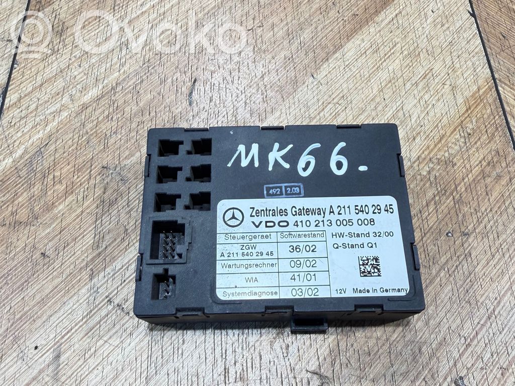 Módulo de control Gateway   A2115402945,410213005008,A2115402045