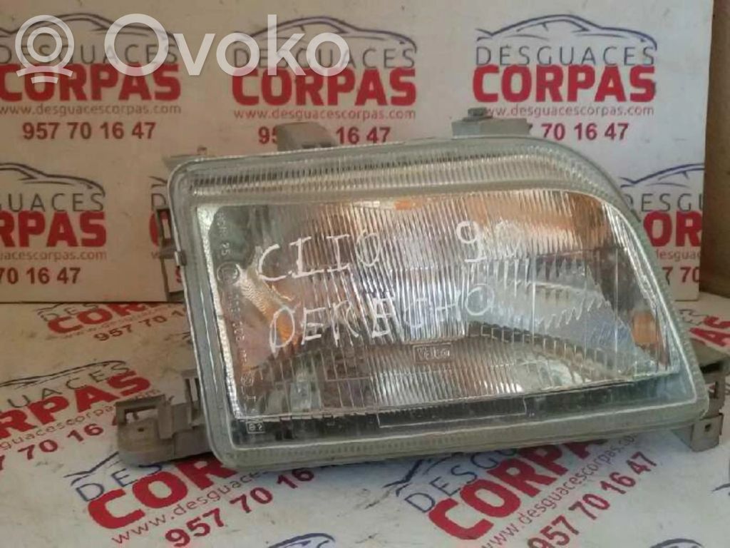 Renault Clio I Phare frontale 