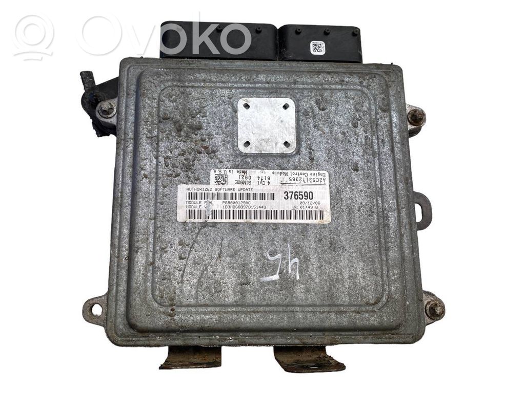 Engine control unit/module   P68000129AC,376590,9907LT890ZV