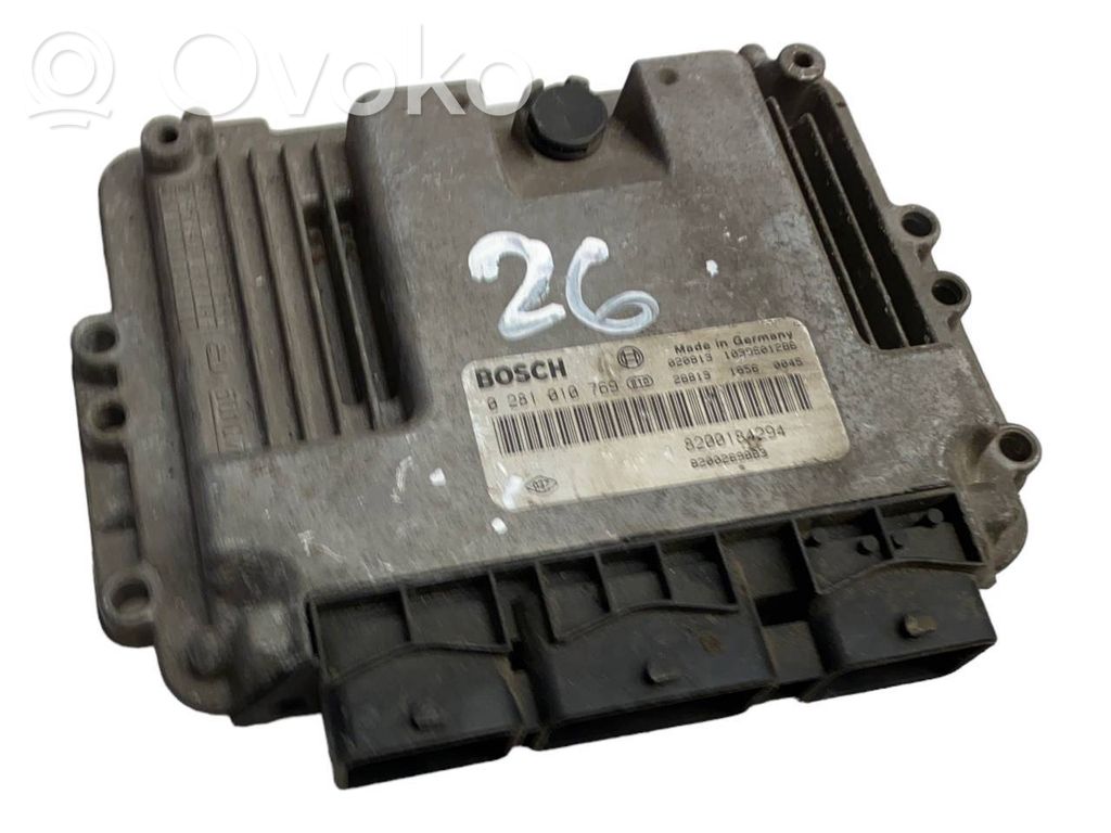 Engine control unit/module   8200184294,0281010769