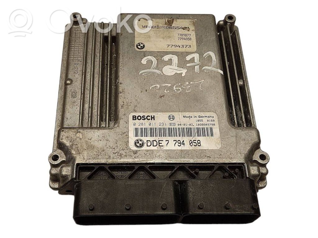 BMW 7 E65 E66 Engine control unit/module 