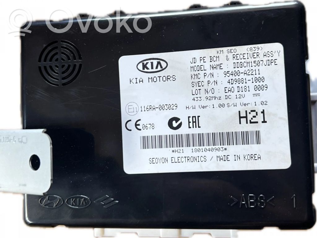 KIA Ceed Central body control module 