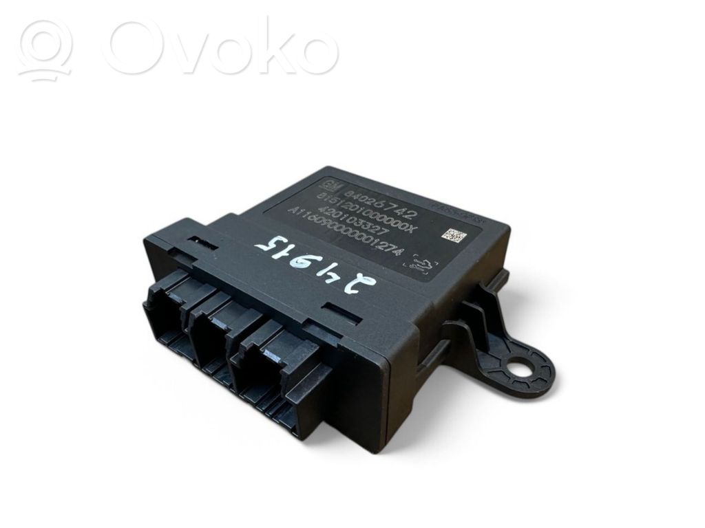 Opel Astra K Parking PDC control unit/module 