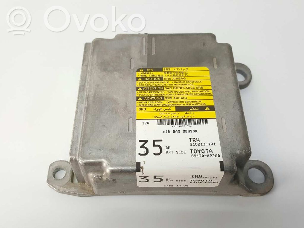 Airbag control unit/module   8917002260,210213101