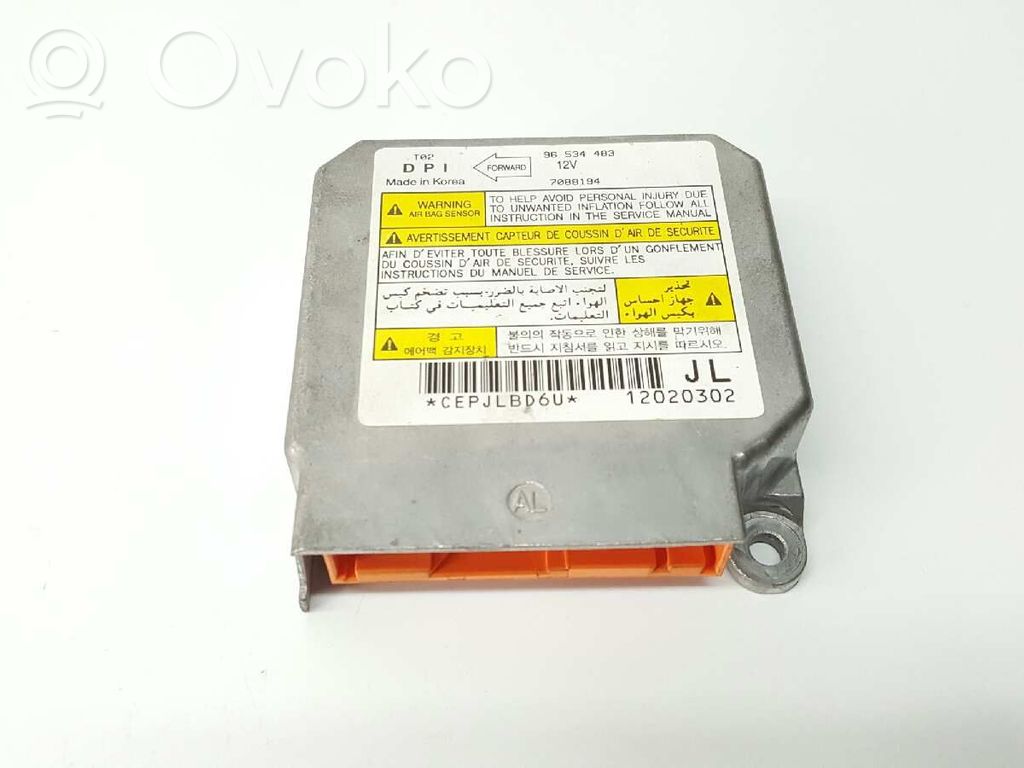 Daewoo Kalos Airbag control unit/module 