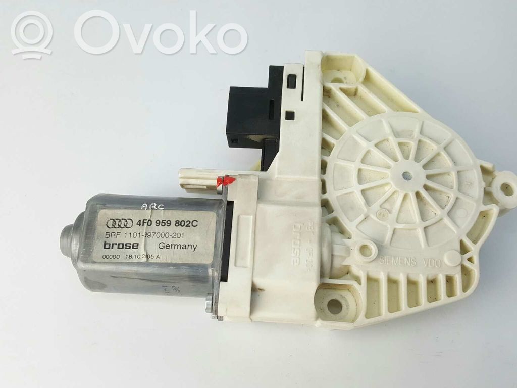 Audi A6 S6 C6 4F Moteur de lève-vitre de porte arrière
