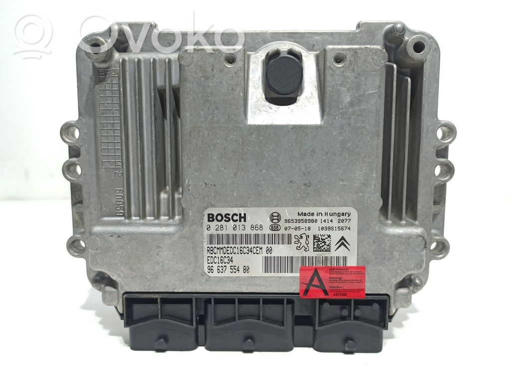 Peugeot 207 Engine control unit/module 