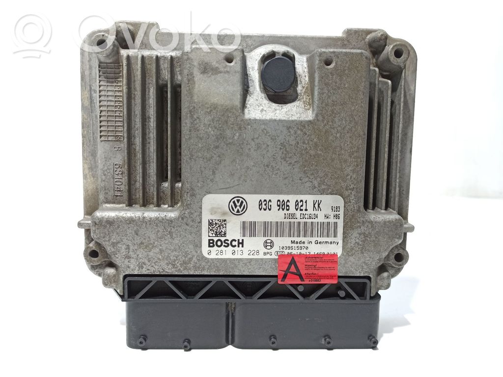 Engine control unit/module   03G906021KK,0281013228,1039S15970
