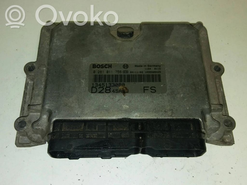 Engine control unit/module ECU   1345133080,1039S05425,0281011756