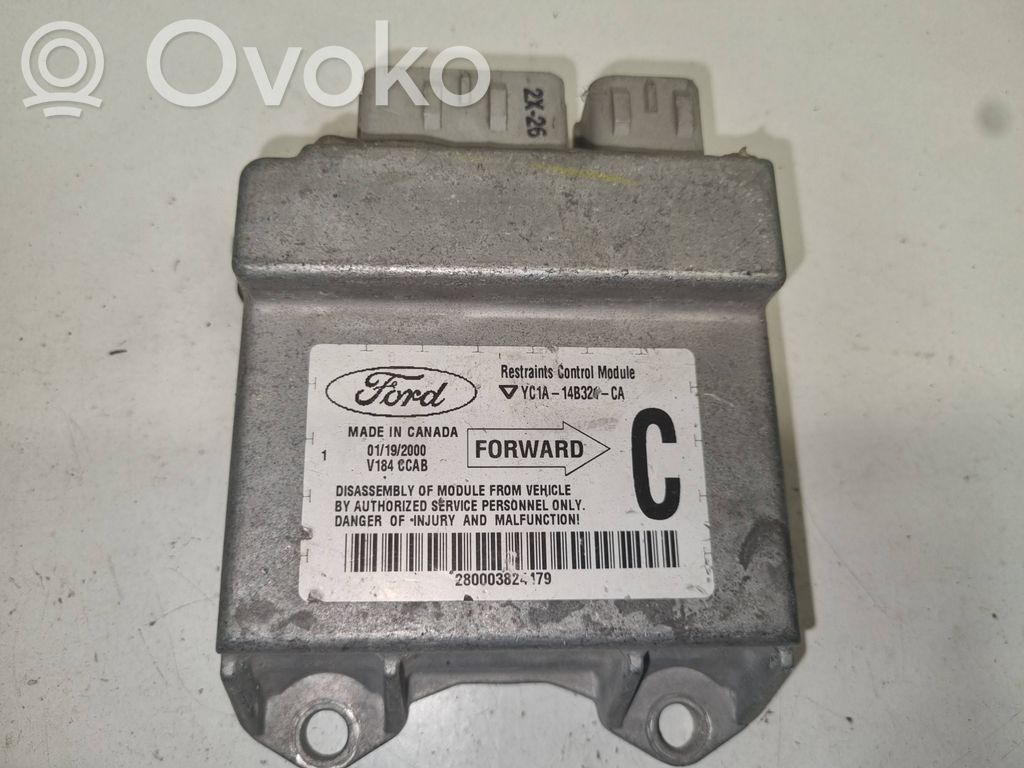 Airbag control unit/module   YC1A14B32CA,280003824179,01192000,V184CCAB