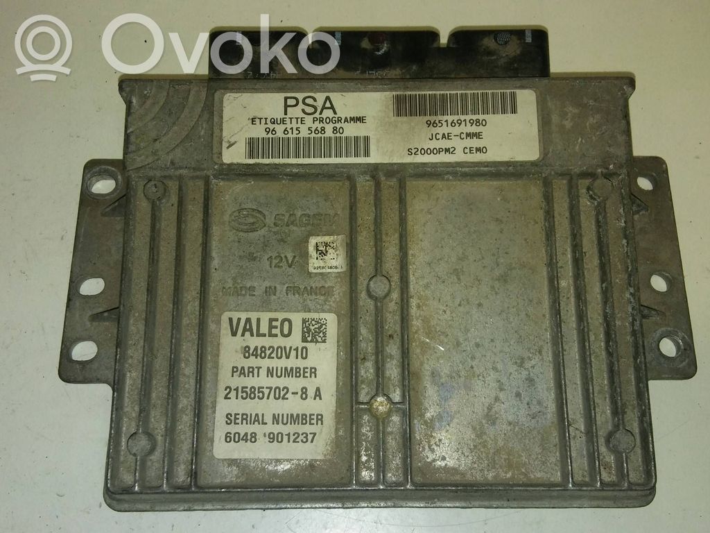 Engine control unit/module ECU   9651691980,9661556880,S2000PM2