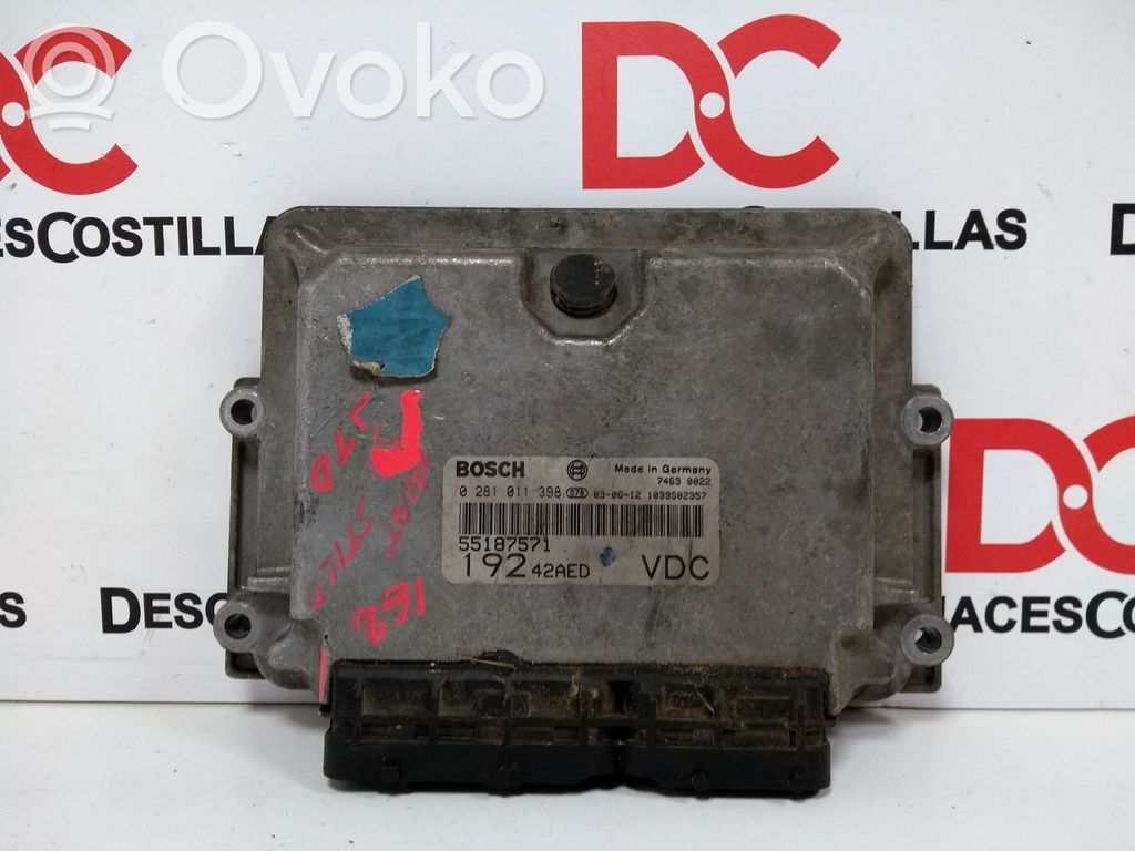 Fiat Stilo Engine control unit/module 