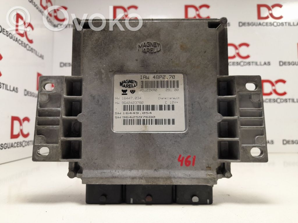Engine control unit/module   9642597680,IAW48P270