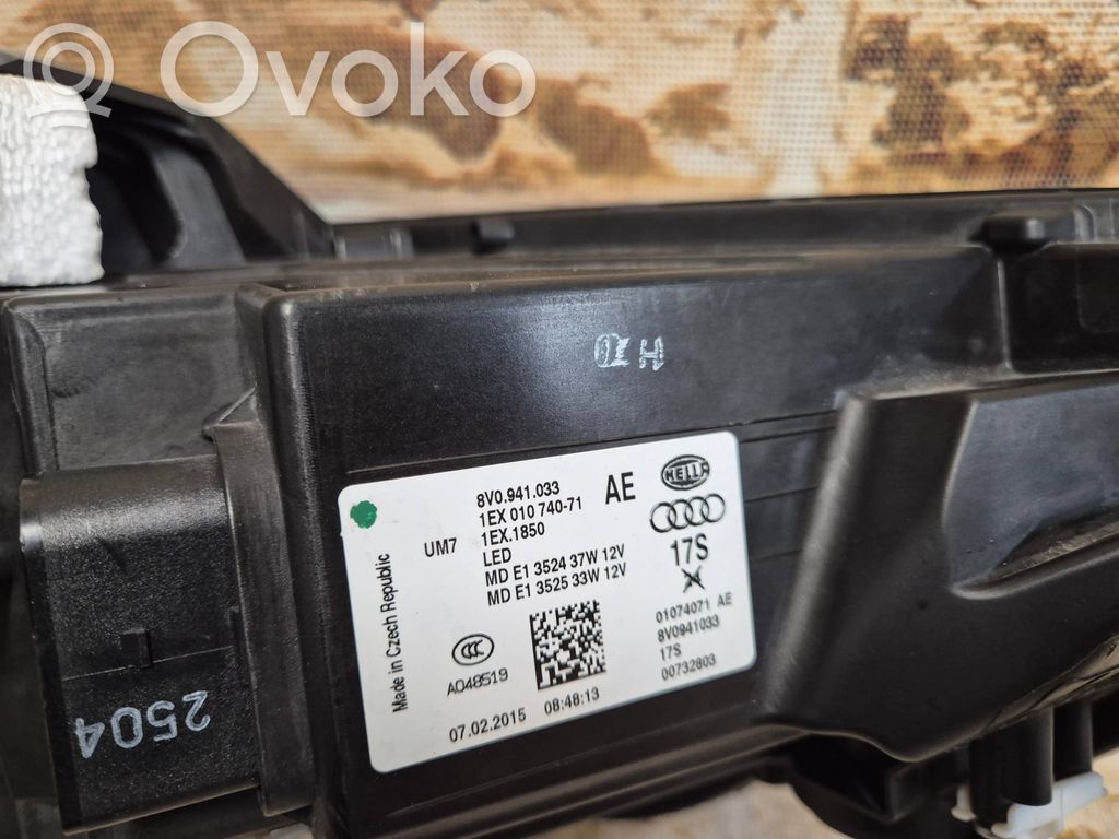 Audi A3 S3 8V Lampa przednia 