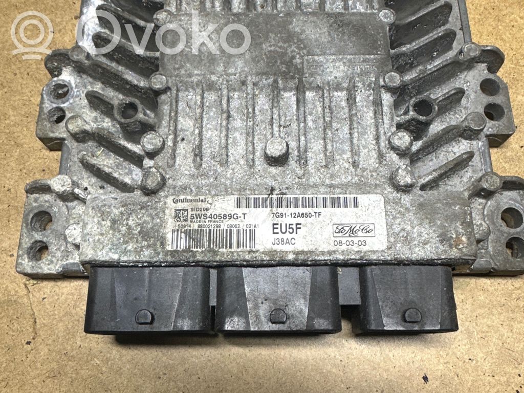 Engine control unit/module   5WS40589GT,7G9112A650TF