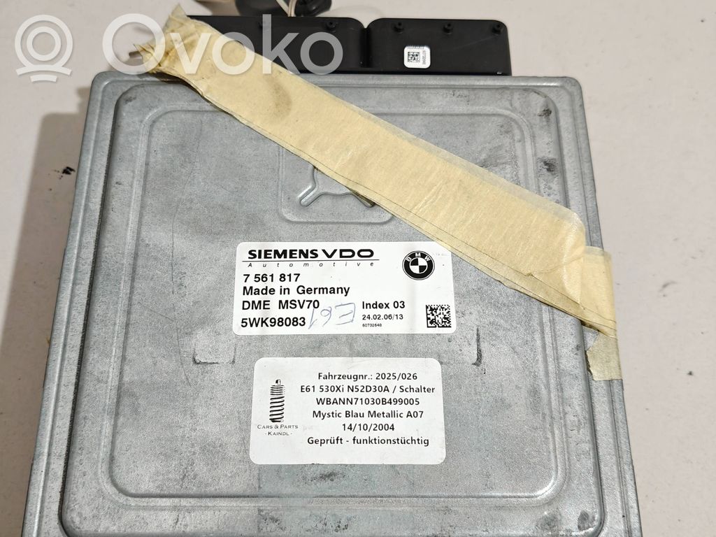 BMW 5 E60 E61 Engine control unit/module ECU 
