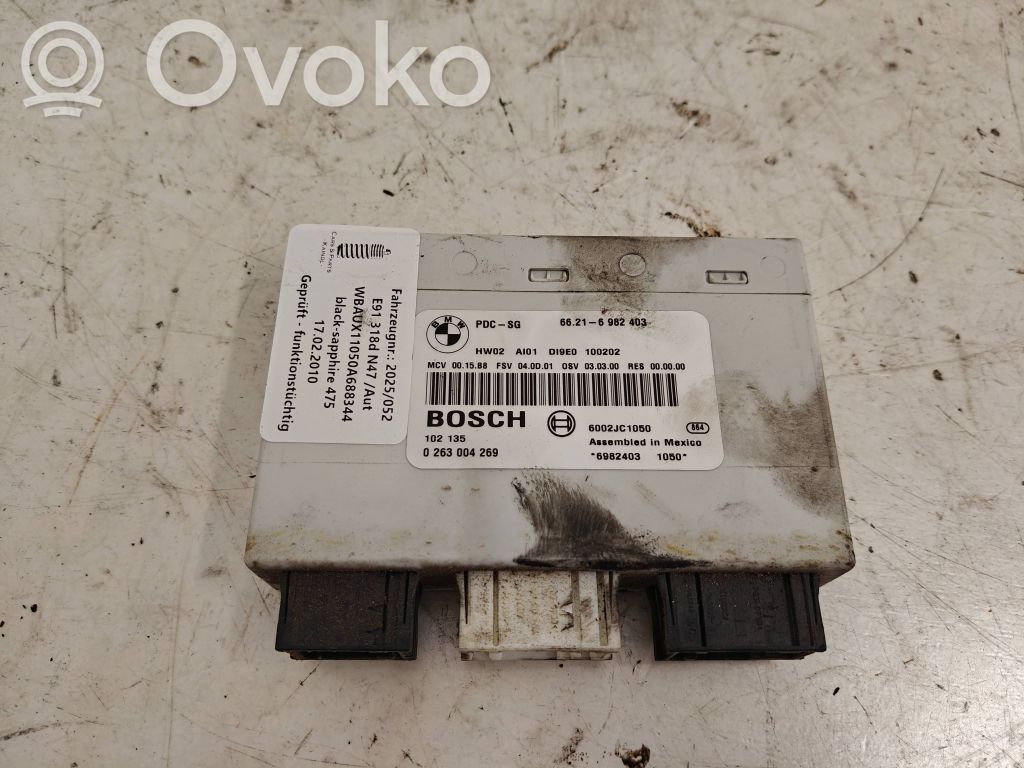 Unité de commande, module PDC aide au stationnement   66216982403,0263004269,6002JC1050