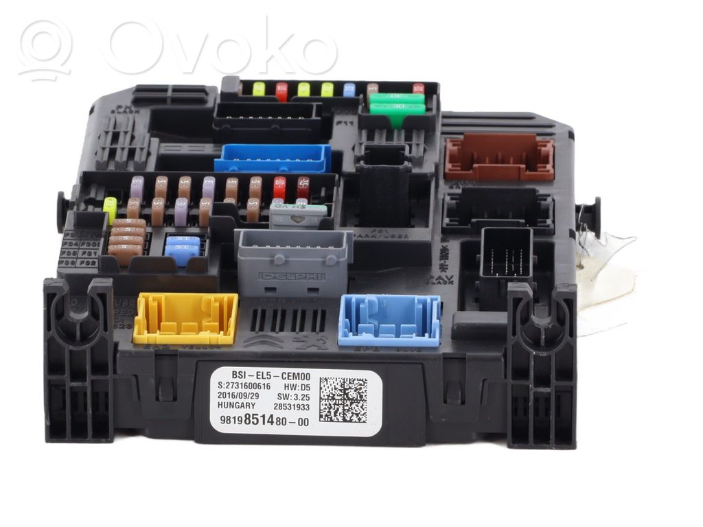 Citroen C4 II Picasso Korin keskiosan ohjainlaite 