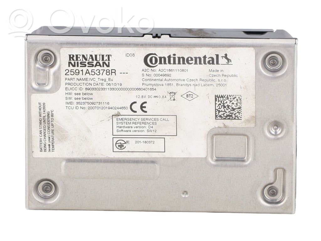 Renault Clio V MMI control unit 