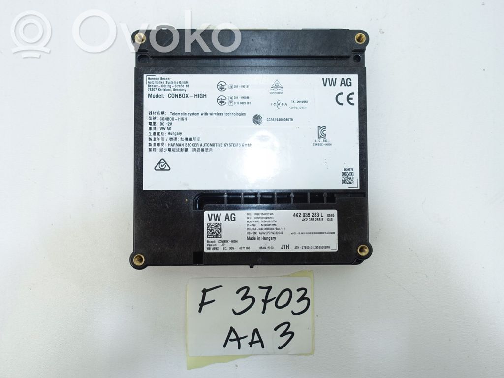 Volkswagen Golf VII Other control units/modules 