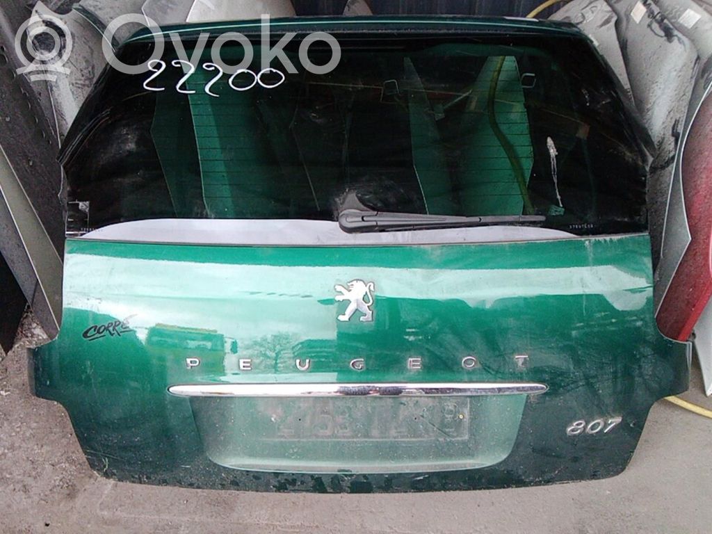 Peugeot 807 Puerta del maletero/compartimento de carga 